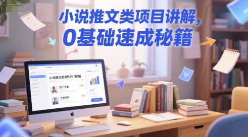 小说推文类项目讲解，0 基础速成秘籍|小鸡网赚博客