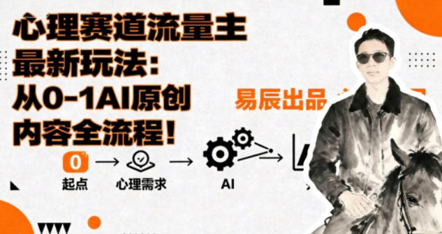 副业拆解：心理赛道流量主最新玩法，从0-1AI原创内容全流程|小鸡网赚博客