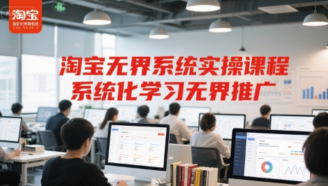 淘宝无界系统实操课程，系统化学习无界推广|小鸡网赚博客