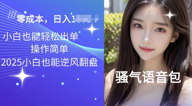 2025骚气导航语音包项目，零基础小白单日变现多张|小鸡网赚博客