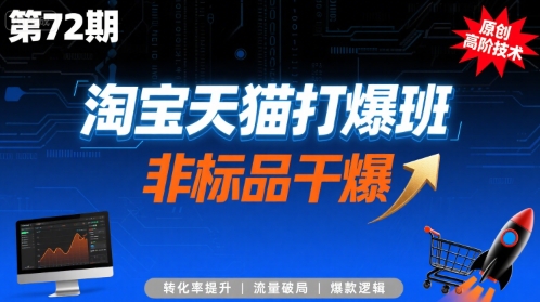 淘宝天猫打爆班原创高阶技术第72期，非标品干爆|小鸡网赚博客