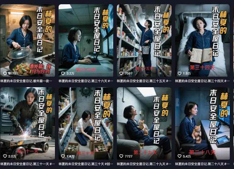 十个作品涨粉近20W!用AI制作末日安全日记连载,日入4位数,评论区爆肝求更新(附详细步骤)-图片2