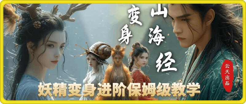 云天AI山海经变身视频教程，妖精变身进阶保姆级教学|小鸡网赚博客