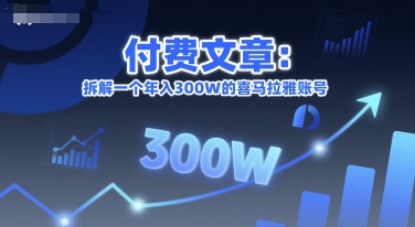 付费文章：拆解一个年入300W的喜马拉雅账号|小鸡网赚博客
