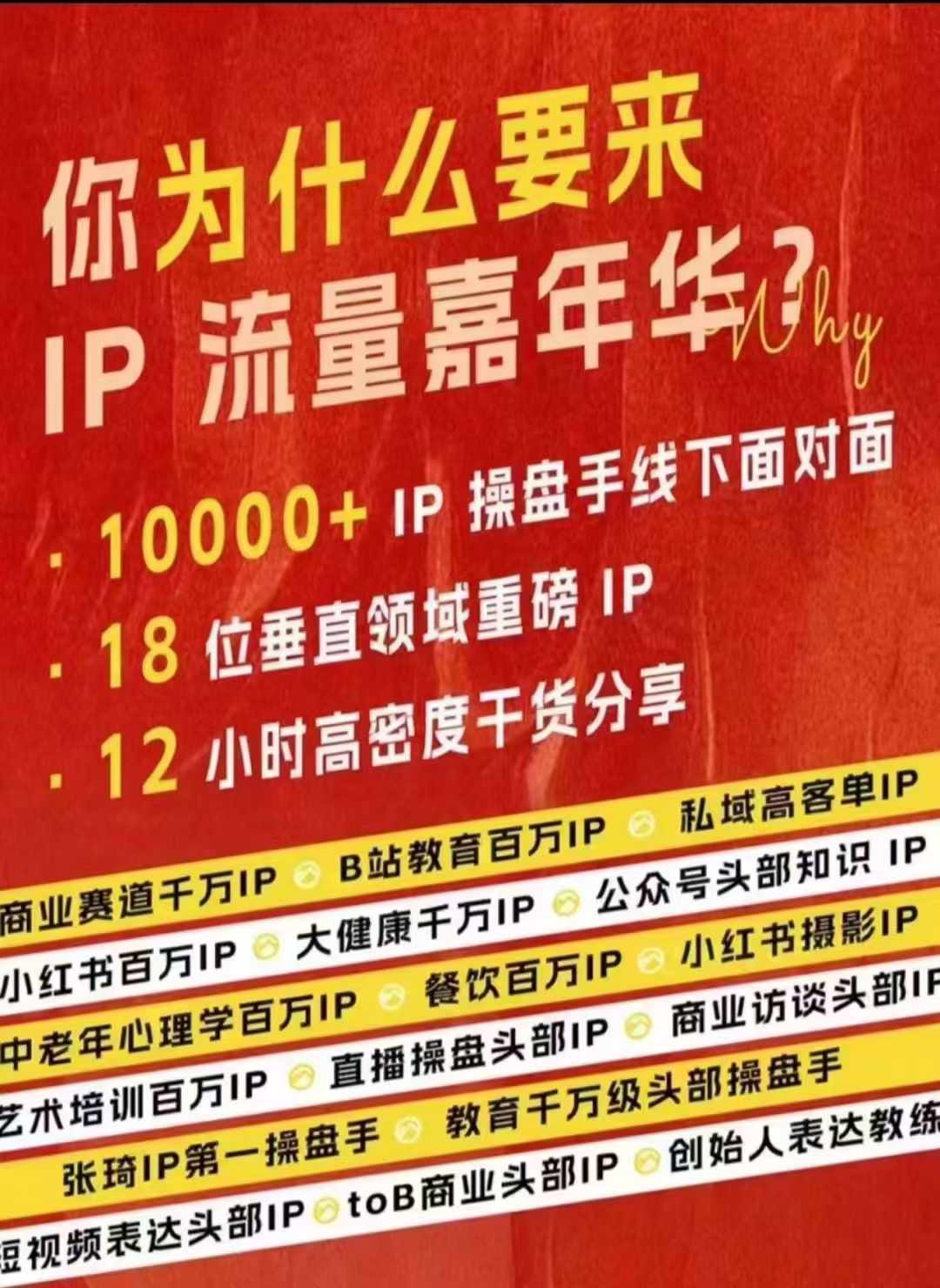 群响IP流量嘉年华，​现场视频+IP江湖2024典藏版PPT|小鸡网赚博客