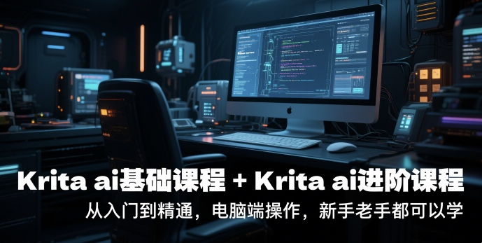 krita ai基础课程+Krita ai进阶课程，从入门到精通，电脑端操作，新手老手都可以学|小鸡网赚博客
