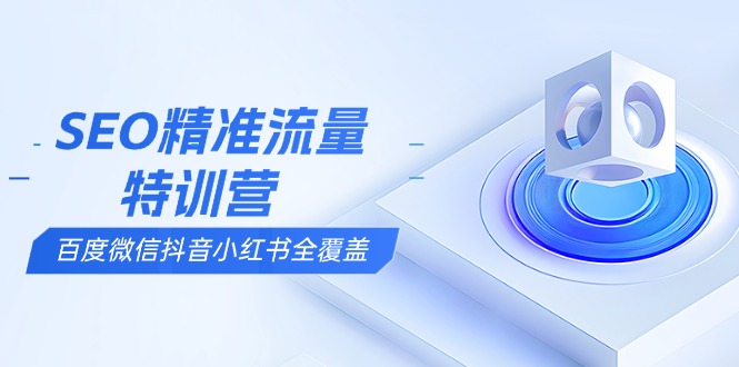 （13851期）SEO精准流量特训营，百度微信抖音小红书全覆盖，带你搞懂搜索优化核心技巧|小鸡网赚博客