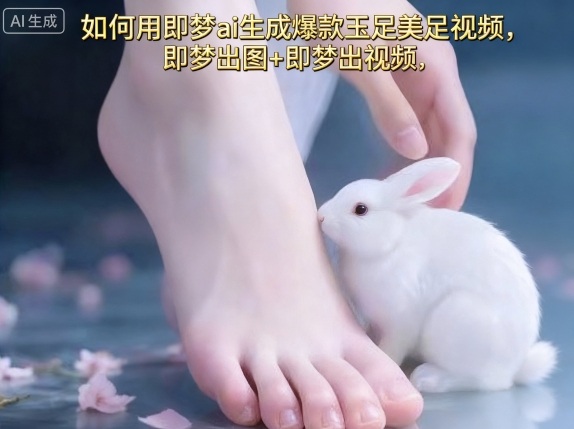 如何用即梦ai生成爆款玉足美足视频，即梦出图+即梦出视频，快速涨粉|小鸡网赚博客