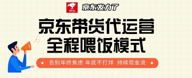 京东带货代运营全程喂饭模式，告别年终焦虑 年底不打烊 持续现金流+|小鸡网赚博客