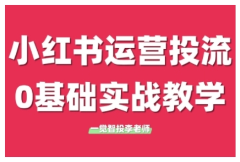 小红书运营投流，小红书广告投放从0到1的实战课，学完即可开始投放|小鸡网赚博客