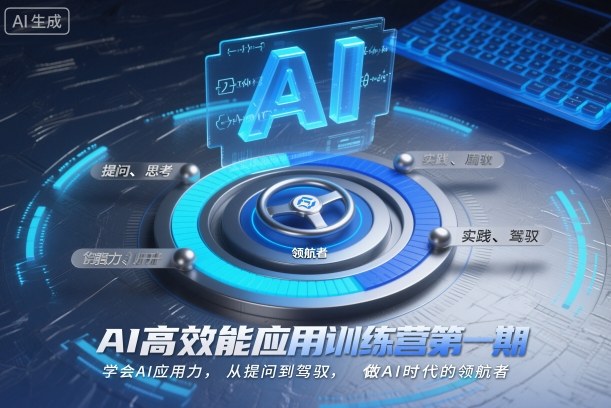 AI高效能应用训练营第一期，学会AI应用力，从提问到驾驭，做AI时代的领航者|小鸡网赚博客