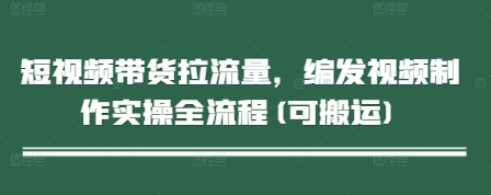 短视频带货拉流量，编发视频制作实操全流程(可搬运)|小鸡网赚博客
