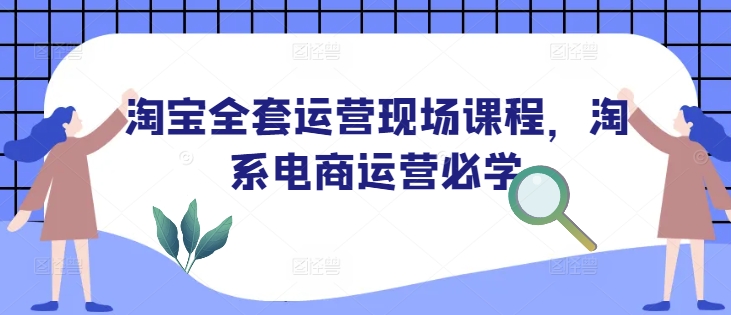 淘宝全套运营现场课程，淘系电商运营必学|小鸡网赚博客