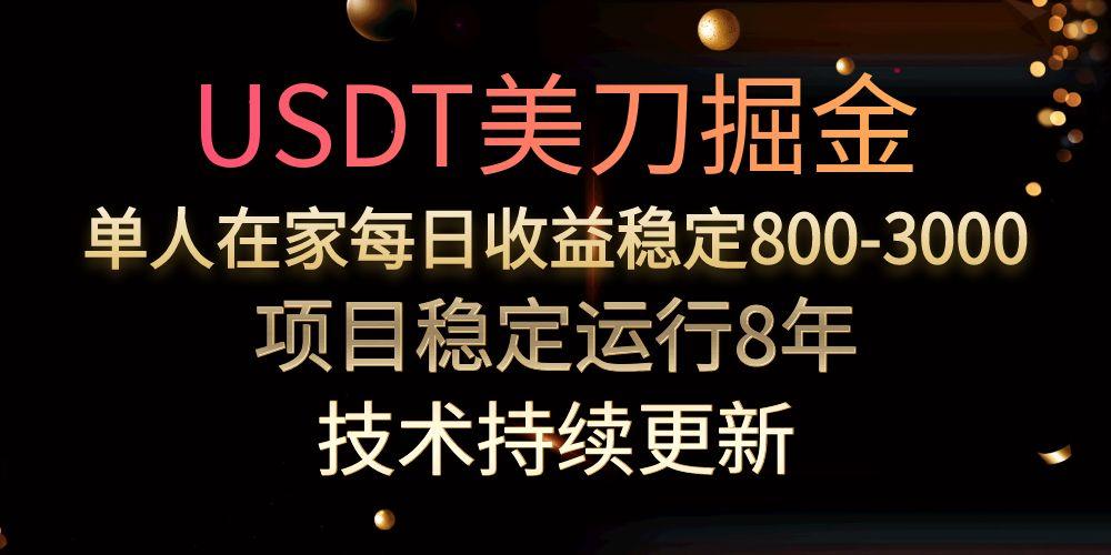（15527期）USDT美刀掘金，单人每日收益800-3000，稳定运行8年|小鸡网赚博客