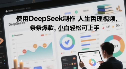 使用DeepSeek制作人生哲理视频，条条爆款，小白轻松可上手|小鸡网赚博客