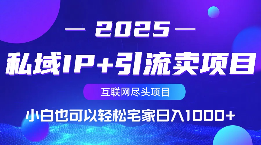 （14151期）私域IP+引流卖项目，小白也可以做到轻松宅家日入1000+|小鸡网赚博客