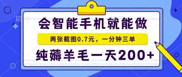 2025年零撸手机项目，二十秒一单，纯薅羊毛，一天200+做就有【揭秘】|小鸡网赚博客