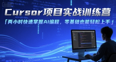 Cursor项目实战训练营，两小时快速掌握AI编程，零基础也能轻松上手|小鸡网赚博客