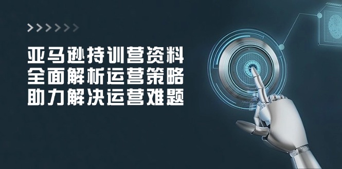 （14033期）亚马逊持训营资料，全面解析运营策略，助力解决运营难题|小鸡网赚博客