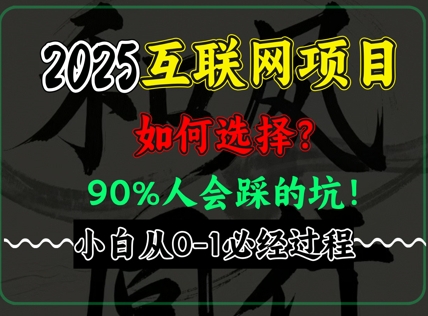 2025年互联网项目搞钱方法论，全是干货，肺腑之言，新手从0-1必经过程，边看边实操|小鸡网赚博客