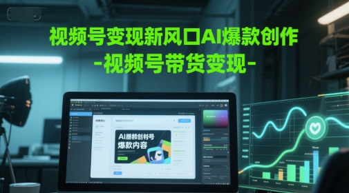 视频号变现新风口AI爆款创作-视频号带货变现|小鸡网赚博客