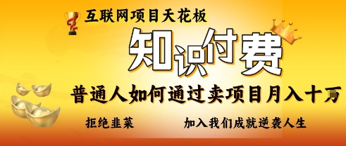 互联网项目天花板，知付付费项目，普通人如何通过卖项目月入十个，拒绝韭菜【揭秘】|小鸡网赚博客