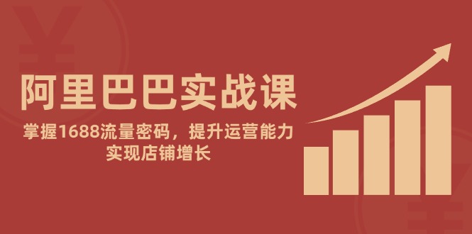 （14830期）阿里巴巴实战课：掌握1688流量密码，提升运营能力，实现店铺增长|小鸡网赚博客