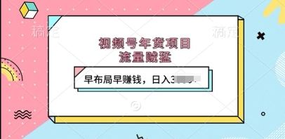 视频号年货项目，流量贼猛，早布局早挣钱，日入上k【揭秘】|小鸡网赚博客