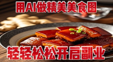用AI做精美美食图，无需专业设备拍摄，轻轻松松开启副业|小鸡网赚博客