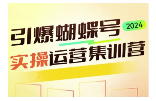 引爆蝴蝶号实操运营，助力你深度掌握蝴蝶号运营，实现高效实操，开启流量变现之路|小鸡网赚博客