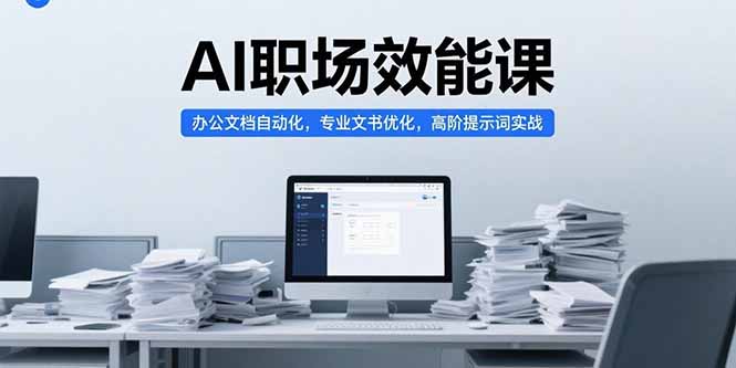 （15371期）AI职场效能课，办公文档自动化，专业文书优化，高阶提示词实战|小鸡网赚博客