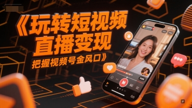玩转短视频直播变现，把握视频号金风口|小鸡网赚博客