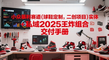 小众暴利赛道(球鞋定制，二创项目)实体+私域2025王炸组合  交付手册|小鸡网赚博客