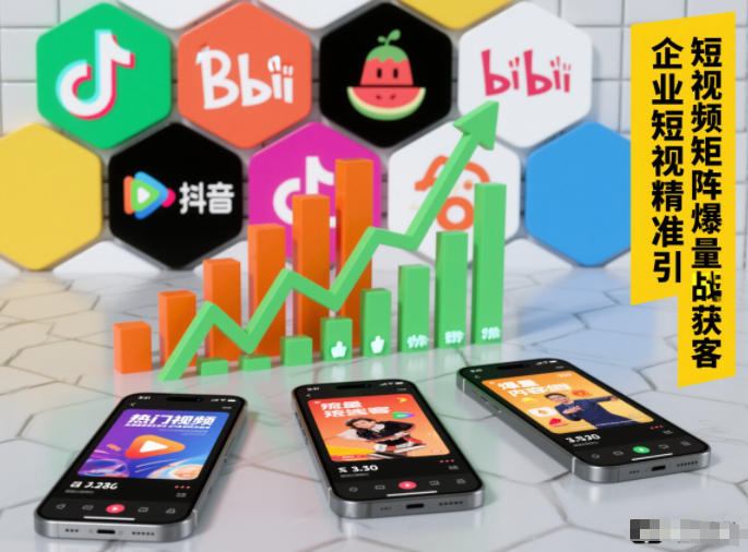 企业短视频精准引流矩阵获客，短视频矩阵爆量战法|小鸡网赚博客
