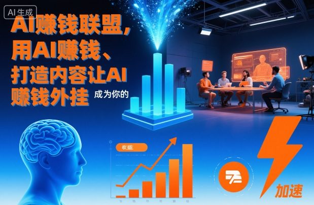 AI賺钱联盟，用AI賺钱、打造内容让AI成为你的賺钱外挂|小鸡网赚博客