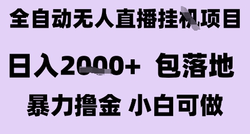 最新全自动抖音无人直播挂G项目，日入2k+ 包落地暴力撸金，小白可做【揭秘】|小鸡网赚博客