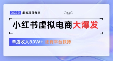 小红书虚拟电商项目，平台大力免费流量扶持，低门槛1拖3玩法|小鸡网赚博客