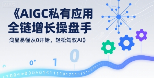 AIGC私有化应用全链增长操盘手，浅显易懂从0开始，轻松驾驭AI|小鸡网赚博客