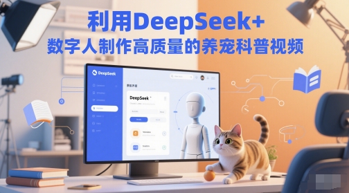 利用DeepSeek+数字人制作高质量的养宠科普视频|小鸡网赚博客