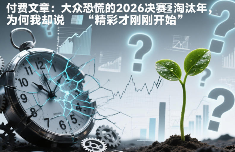付费文章：大众恐慌的2026决赛淘汰年，为何我却说“精彩才刚刚开始”？|小鸡网赚博客