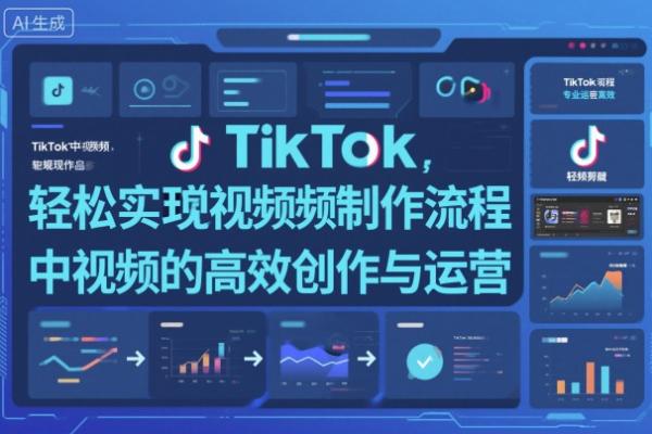 TikTok中视频制做流程，轻松实现Tk中视频的高效创作与运营|小鸡网赚博客