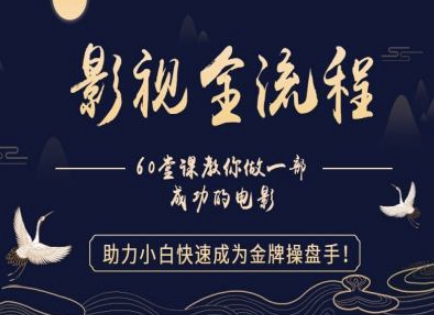 【影视全流程】教你做一部成功的电影，助力小白快速成为金牌操盘手|小鸡网赚博客