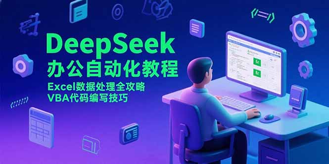（15342期）DeepSeek办公自动化教程，Excel数据处理全攻略，VBA代码编写技巧|小鸡网赚博客