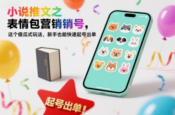 小说推文之表情包营销号,这个傻瓜式玩法,新手也能快速起号出单|小鸡网赚博客