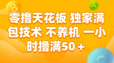 零撸天花板，独家满包技术，不用养机，一小时撸满50+，收益稳定【揭秘】|小鸡网赚博客