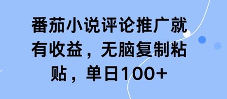番茄小说评论推广就有收益，无脑复制粘贴，单日100+|小鸡网赚博客
