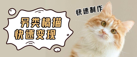 5个作品涨粉30W！AI+江湖橘猫视频制作，小白轻轻松松上手，条条爆款，条条变现，单日就能收益|小鸡网赚博客