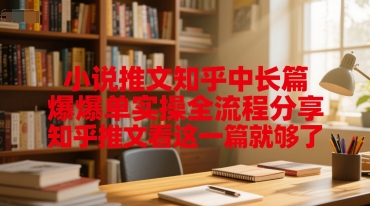 小说推文知乎中长篇爆单实操全流程分享，知乎推文看这一篇就够了|小鸡网赚博客