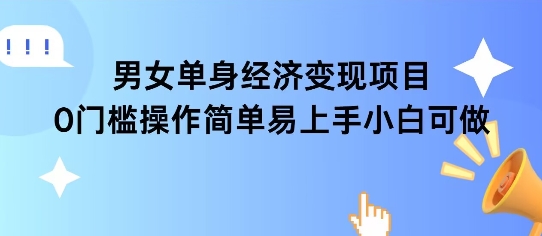 女单身经济项目变现周期长可复购率高日入1k+|小鸡网赚博客