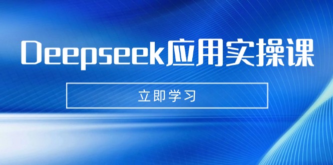 （14545期）Deepseek应用实操课：AI制作数字妈妈、写真、短视频，辅导作业，PPT制作等|小鸡网赚博客